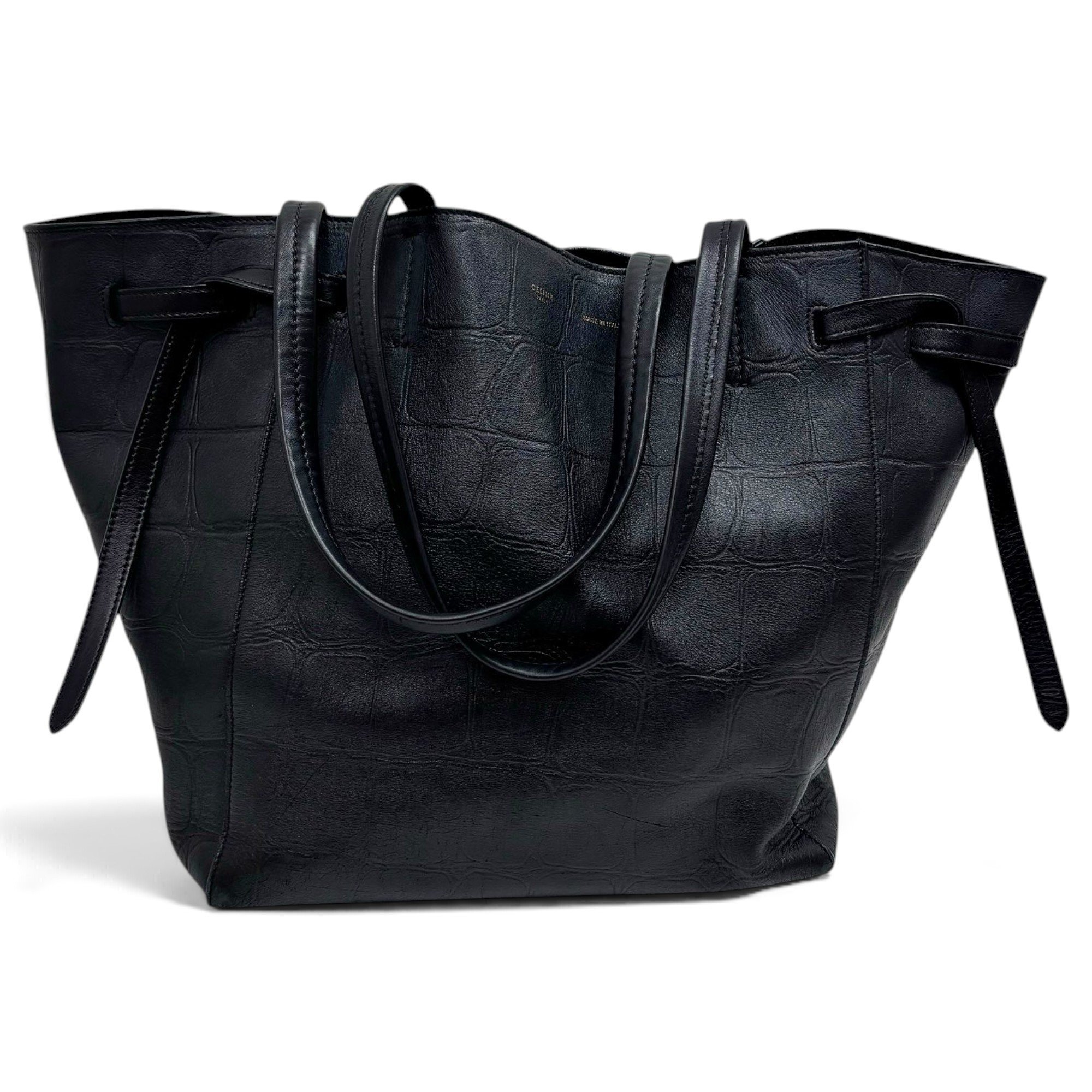 Cabas leather tote