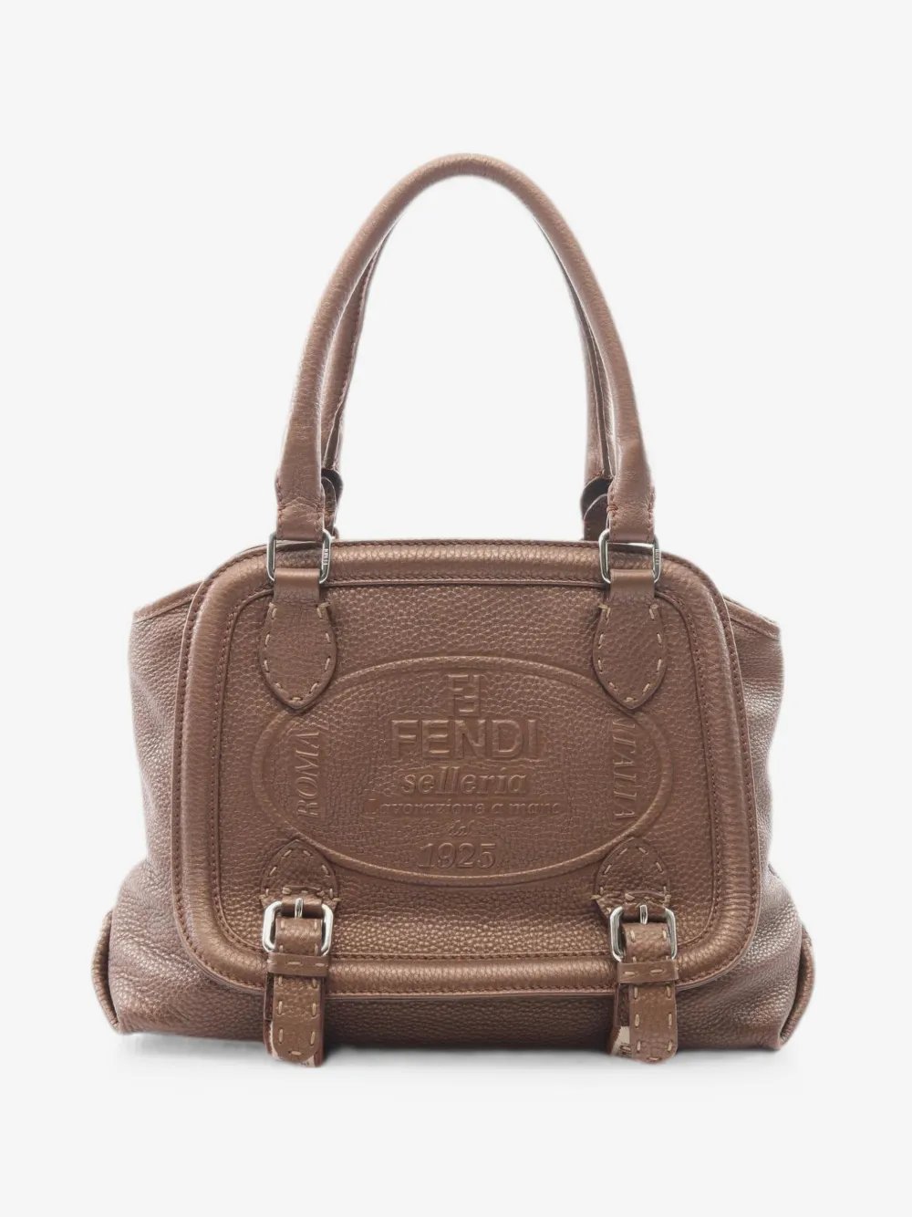 2000s Selleria buckled tote bag