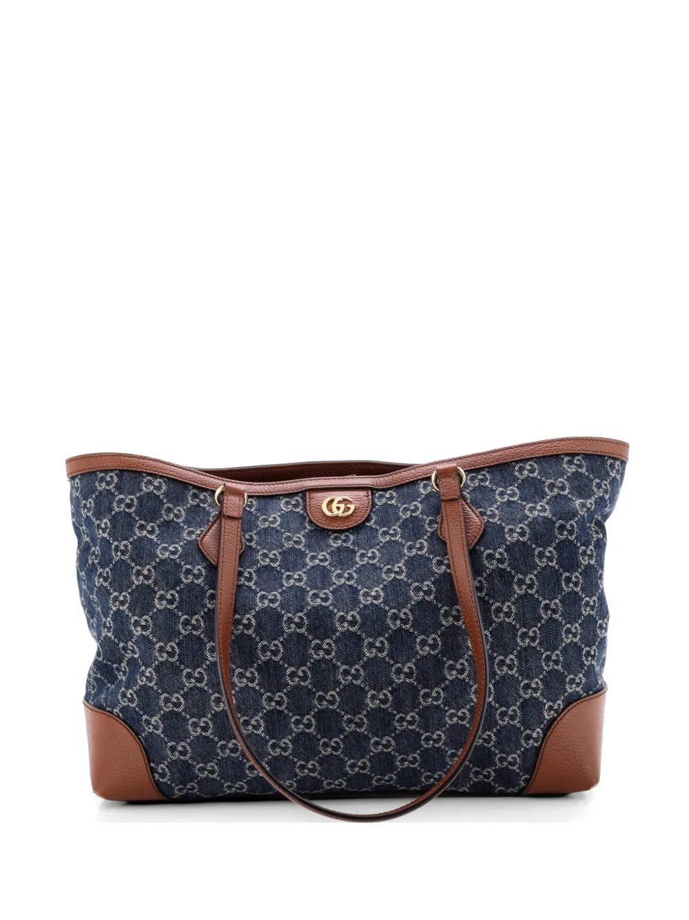 Ophidia Shopping GG Denim Medium tote bag