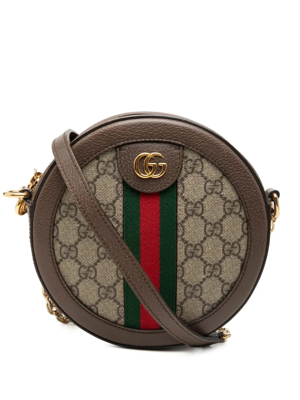 2016-2026 Mini GG Supreme Web Ophidia Round crossbody bag