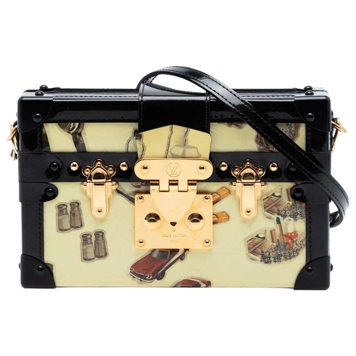 Petite Malle leather crossbody bag