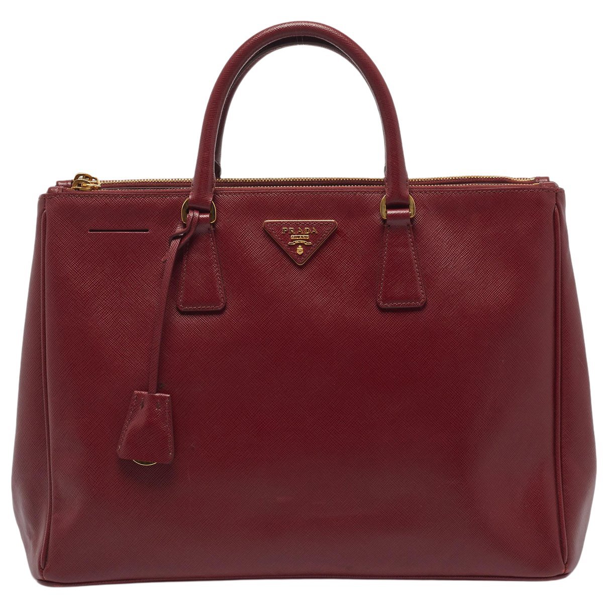 Double leather tote