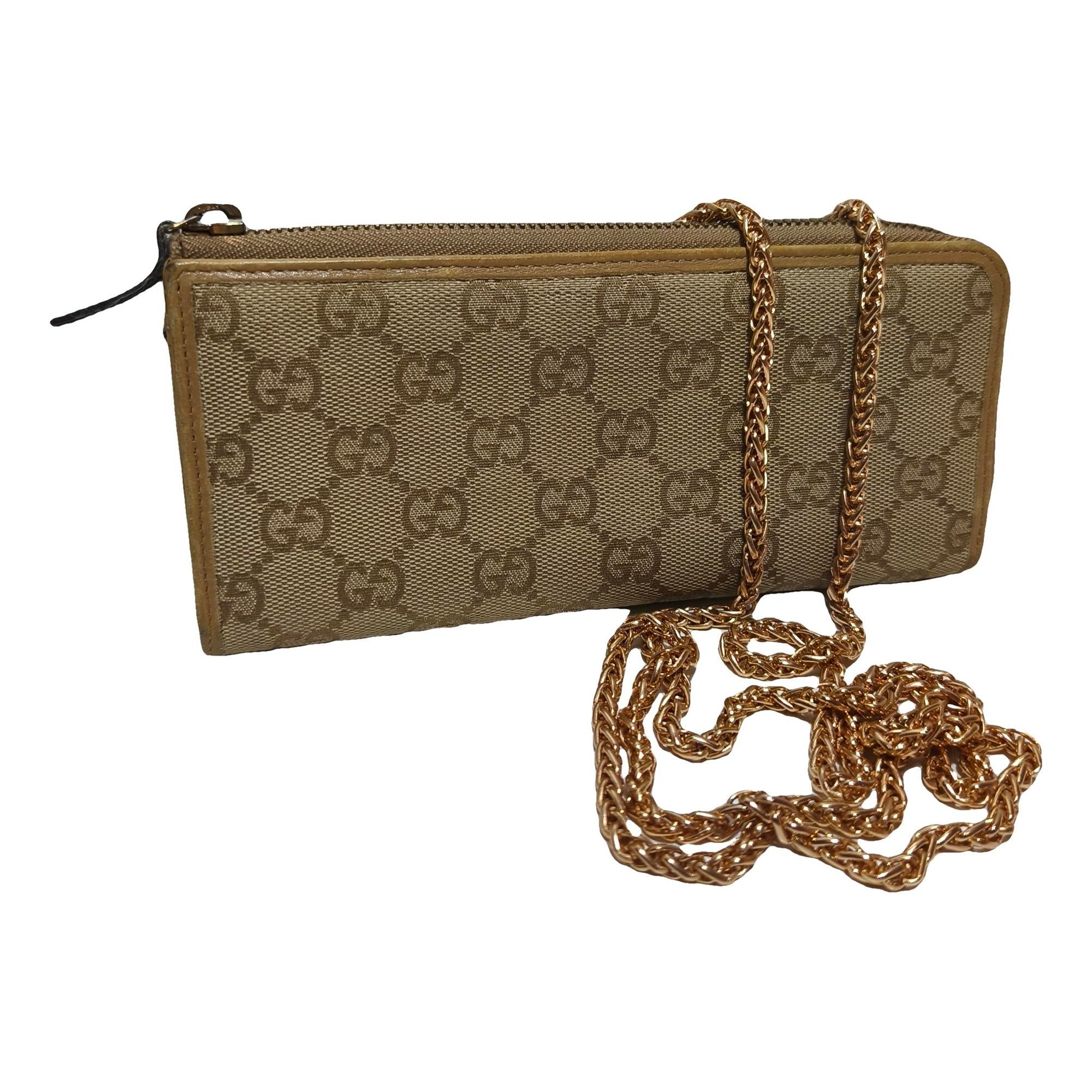 Leather clutch bag