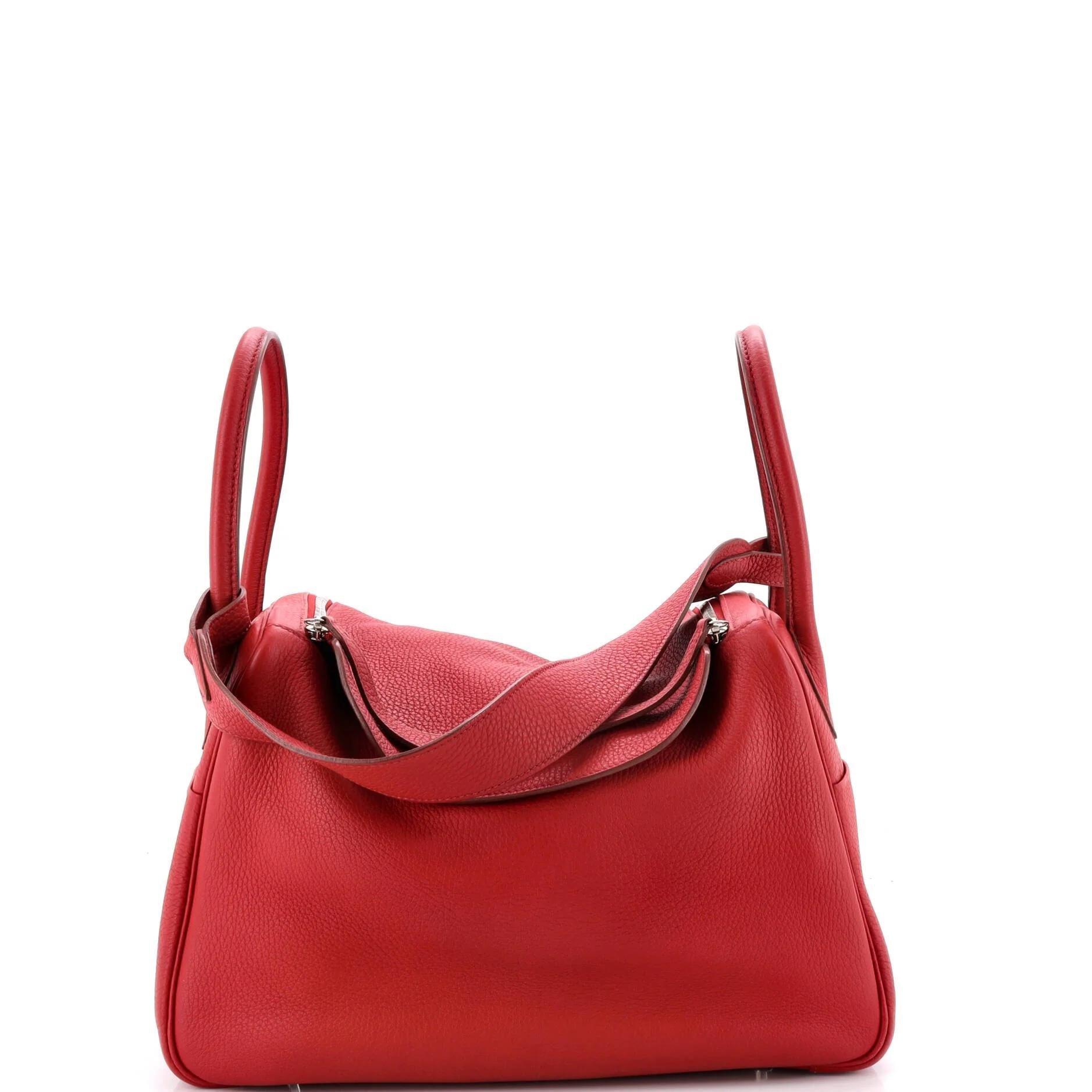 Hermes Lindy Handbag Clemence Leather 2011