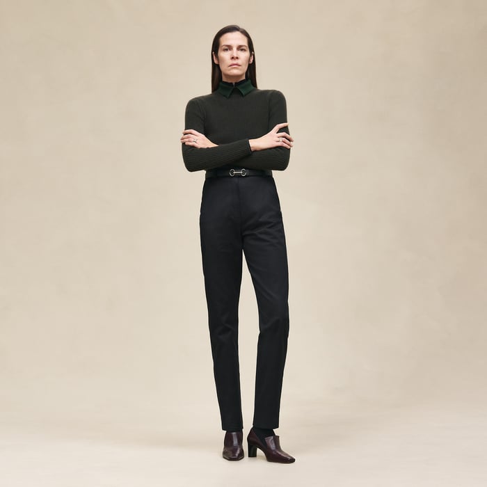 Noir High-waisted Pants