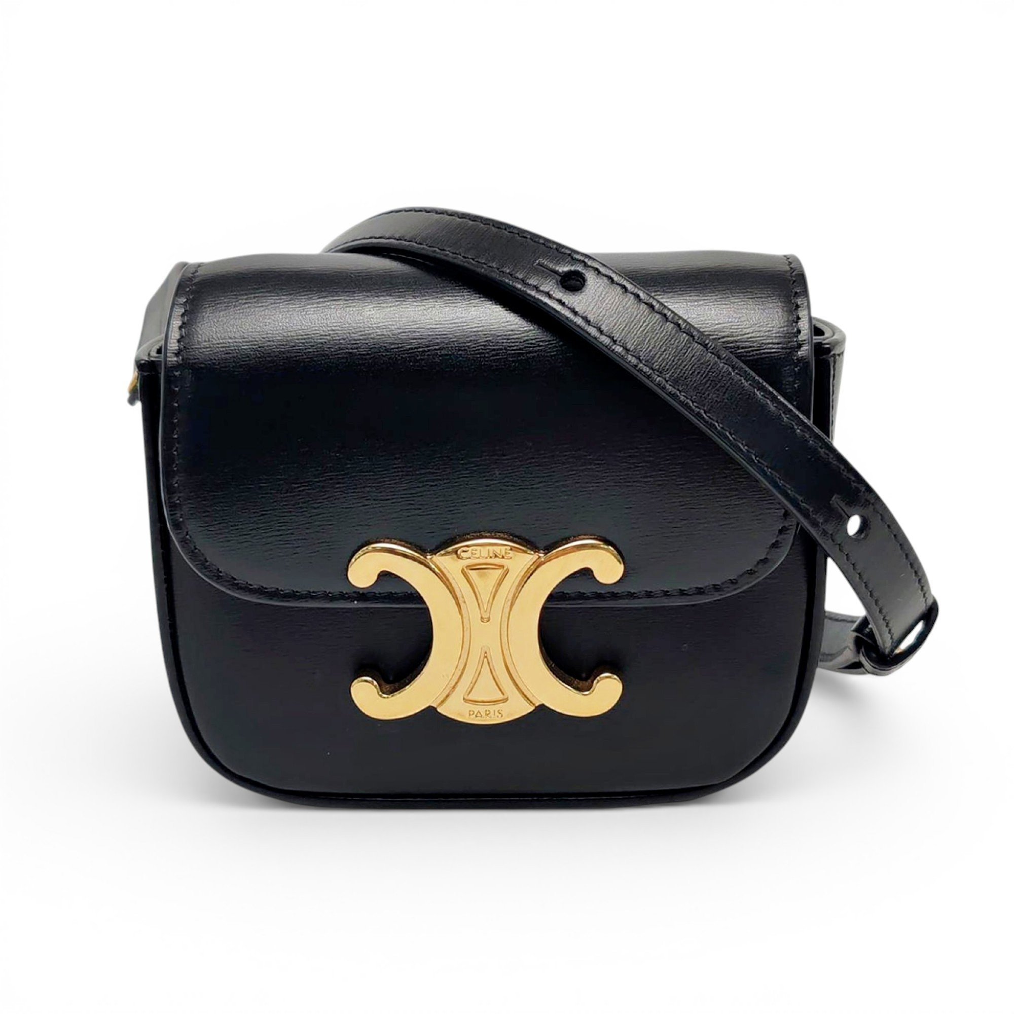 Triomphe leather crossbody bag