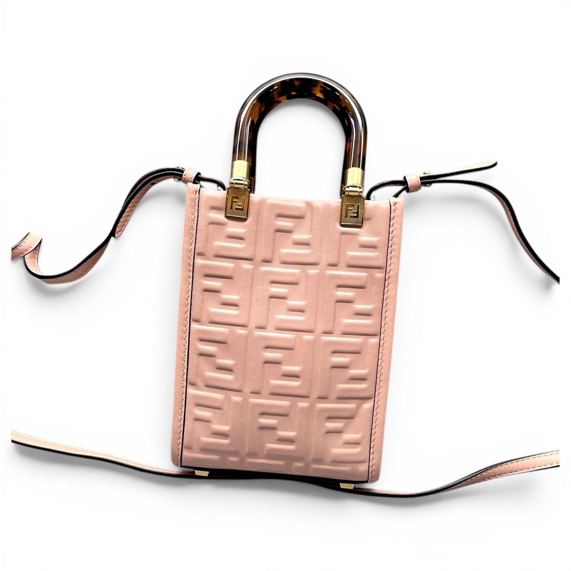 Fendi Sunshine leather handbag