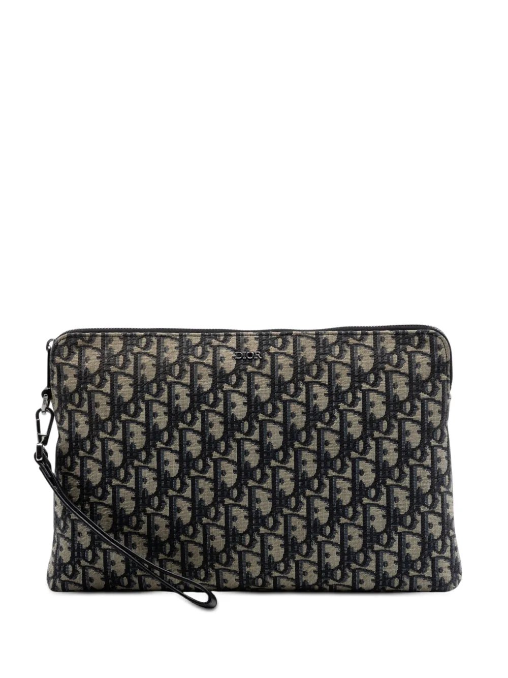 2023 Oblique Canvas A4 Zipped Pouch clutch bag