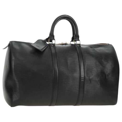 Keepall leather travel bag
