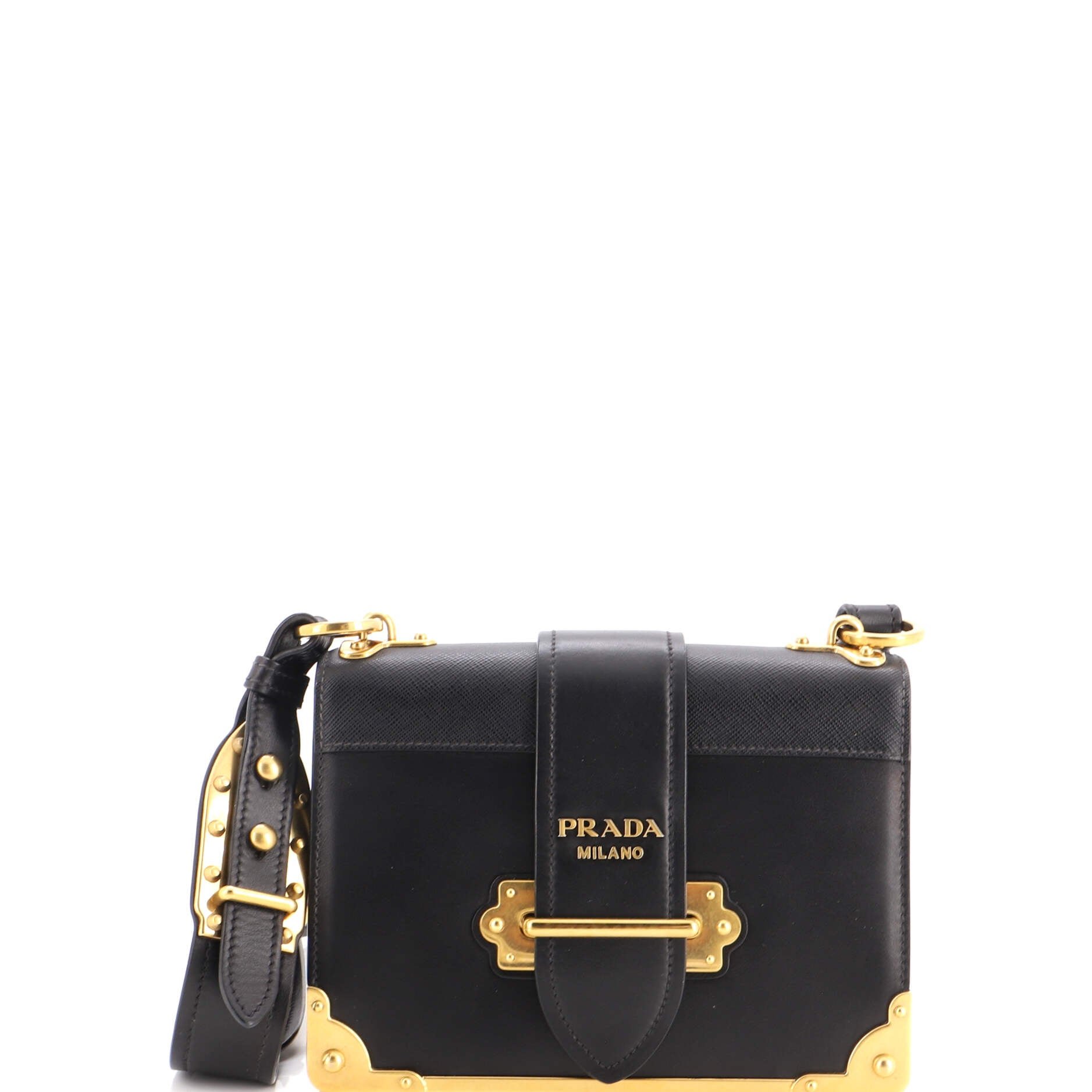 Cahier Crossbody Bag Leather and Saffiano Leather Small