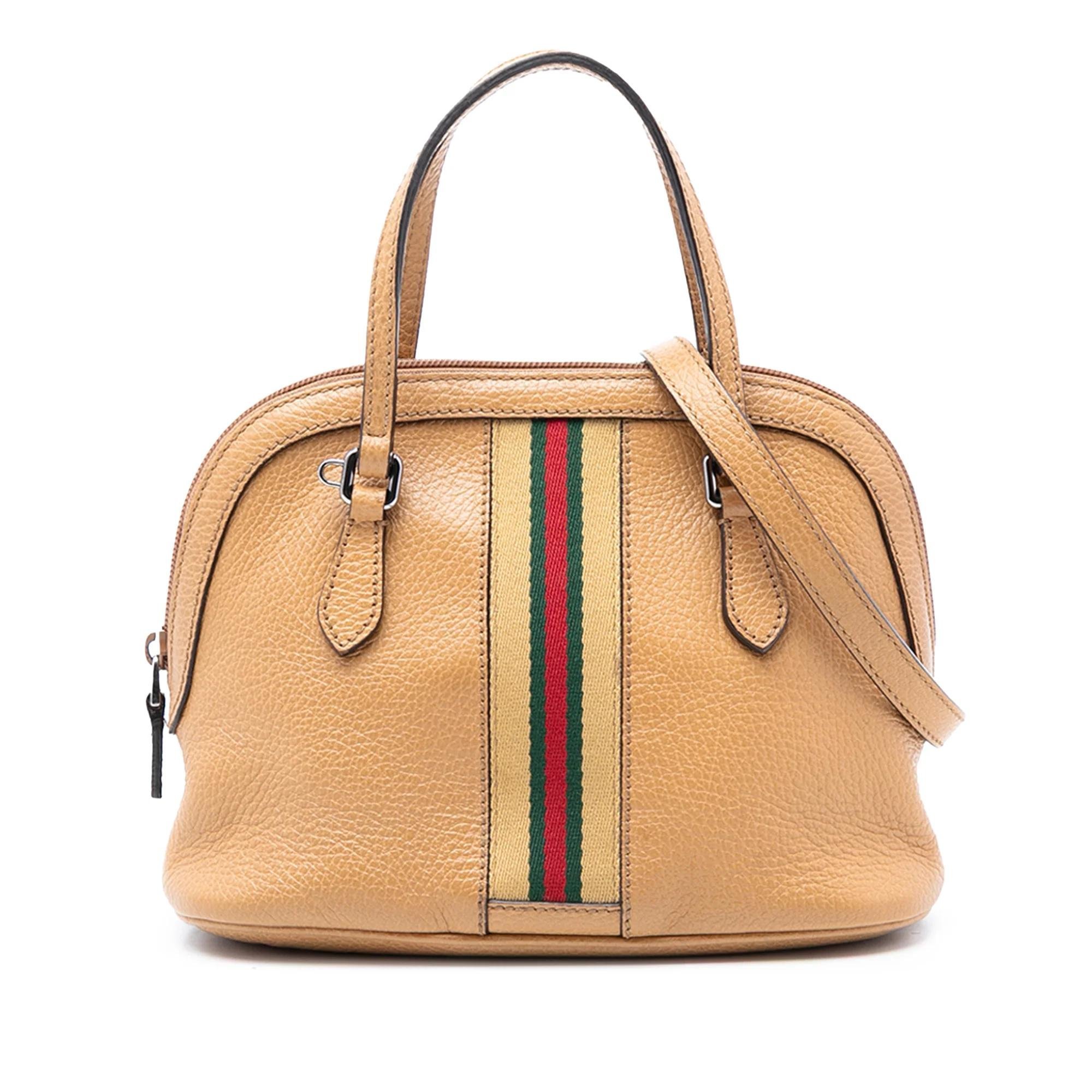 Dôme leather satchel