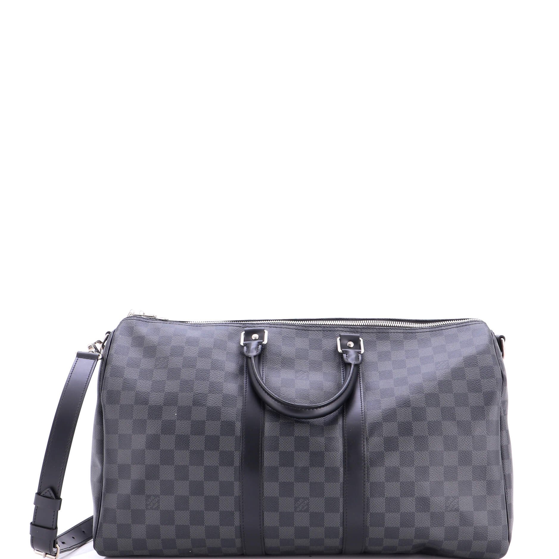 Louis Vuitton Keepall Bandouliere Bag Damier Graphite 45