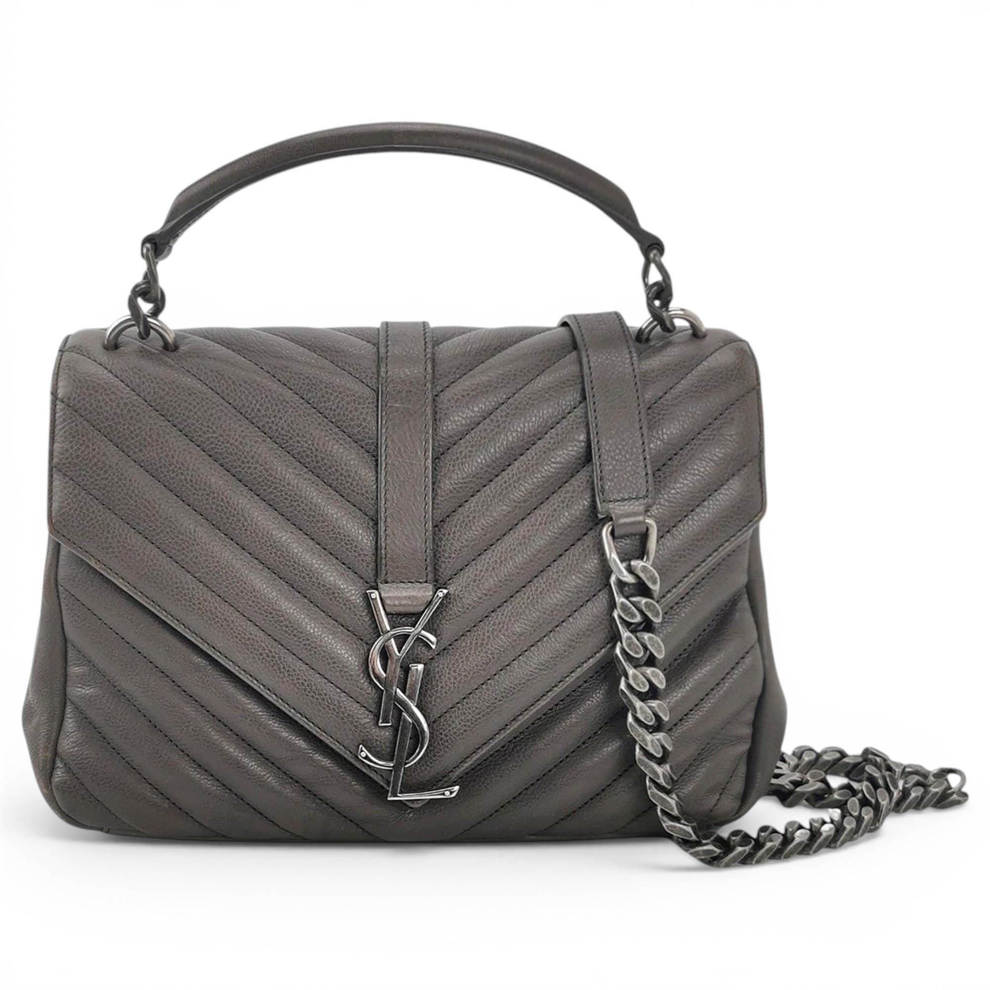 Collége monogramme leather handbag