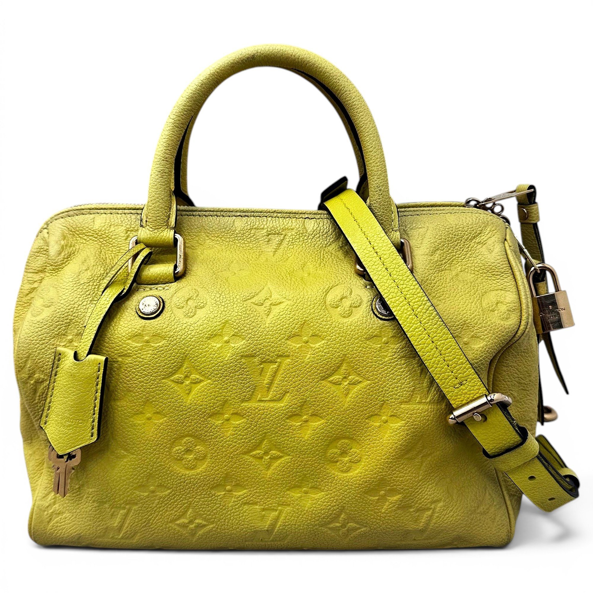Speedy leather handbag
