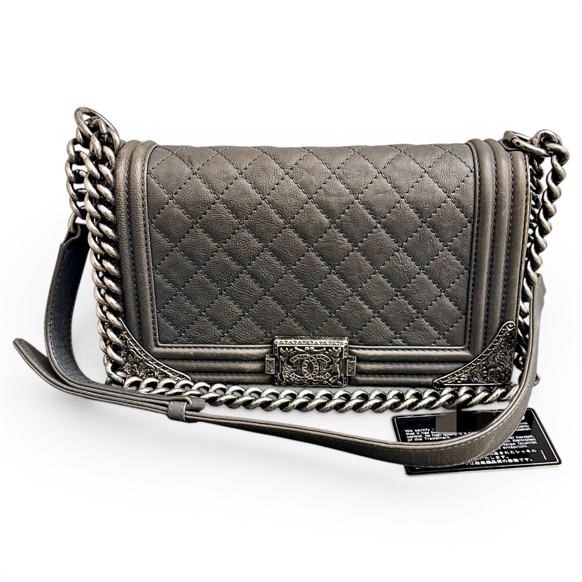 Boy leather crossbody bag