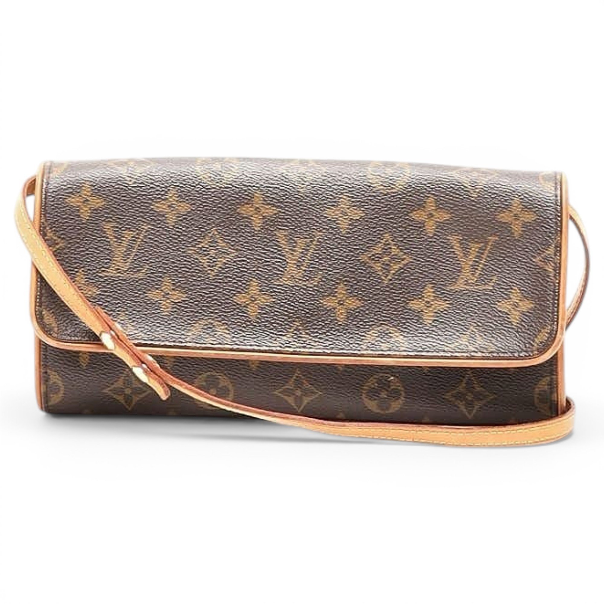 Twin cloth crossbody bag