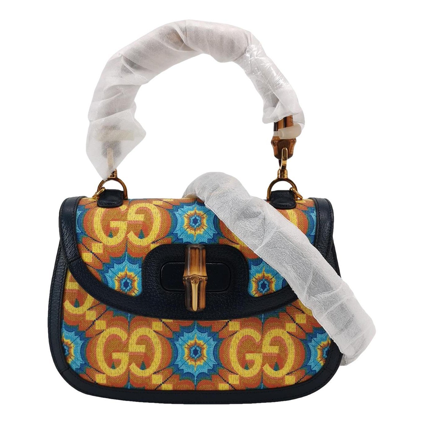 Bamboo Convertible Satchel leather handbag