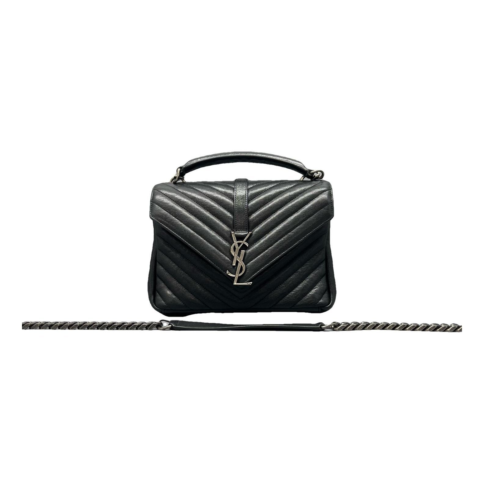 Collége monogramme leather handbag