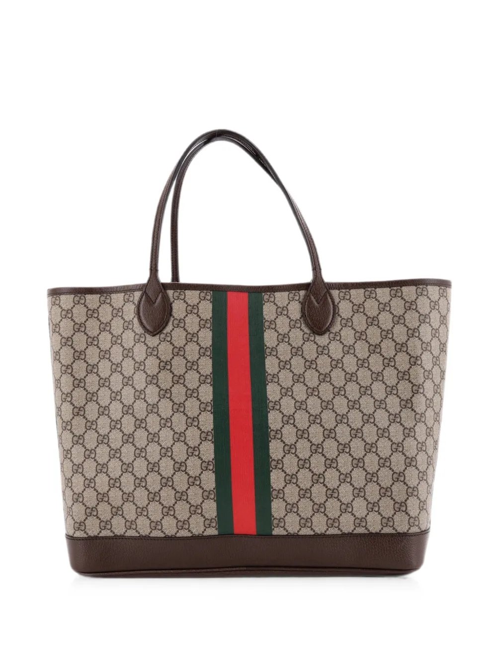 Ophidia Open Shopping GG Coated Canvas Large tote bag