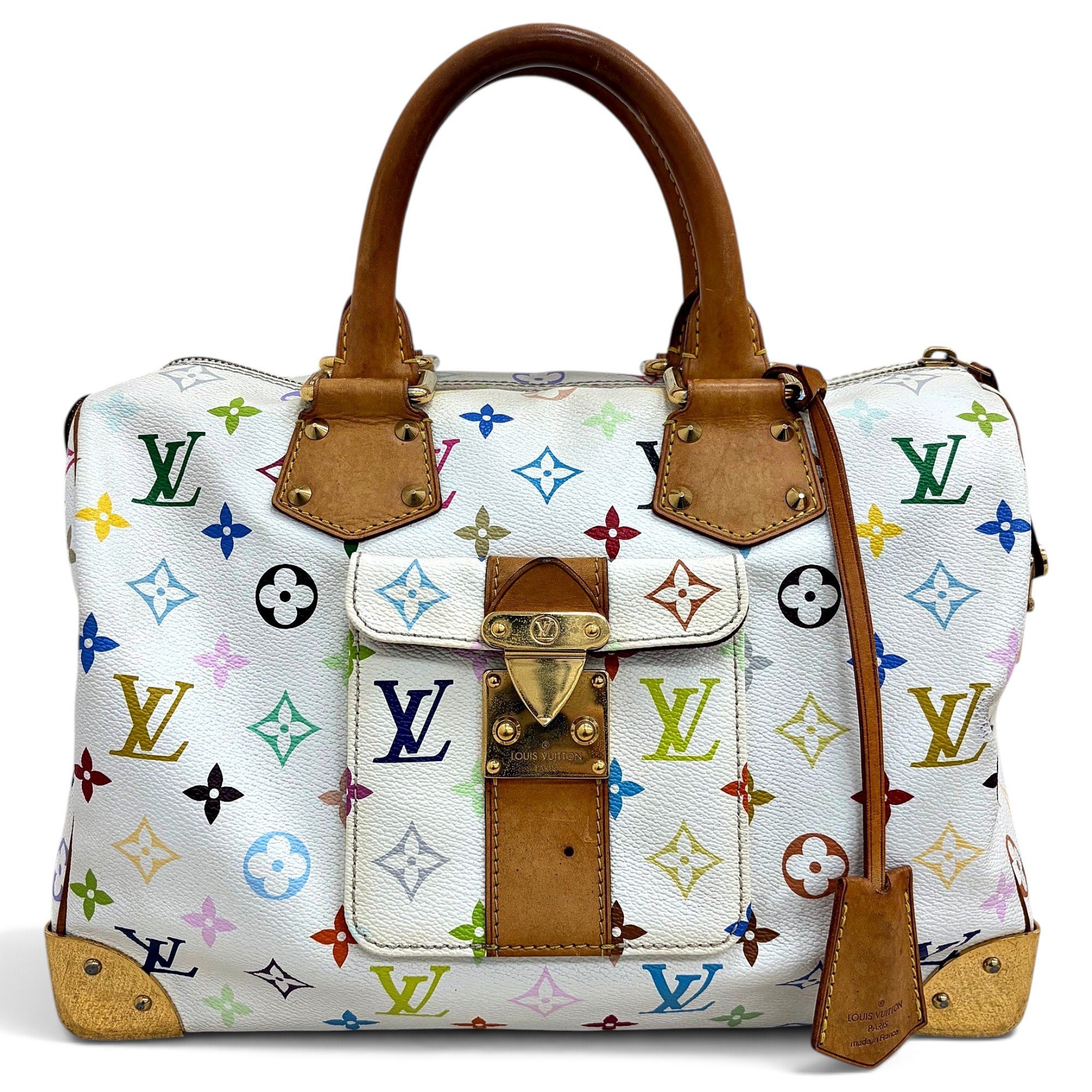 Speedy leather handbag