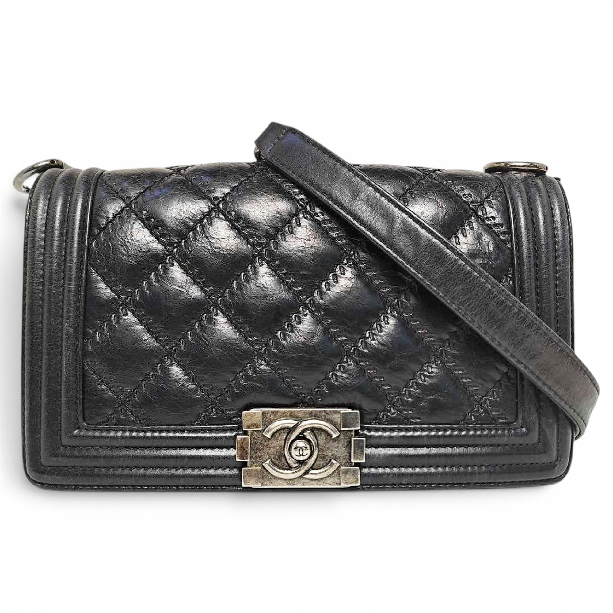 Boy leather crossbody bag