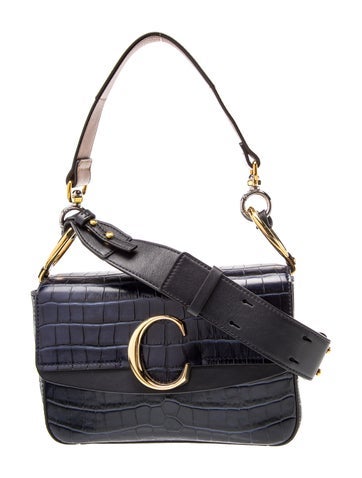 Embossed Leather Shoulder Bag