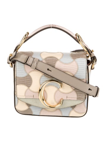 Chloe Embossed Leather Crossbody Bag