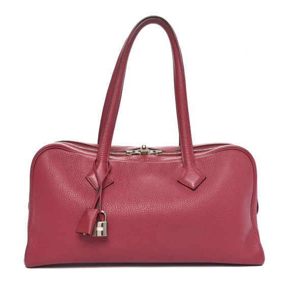 Hermes Taurillon Clemence Victoria II 35 Bois de Rose