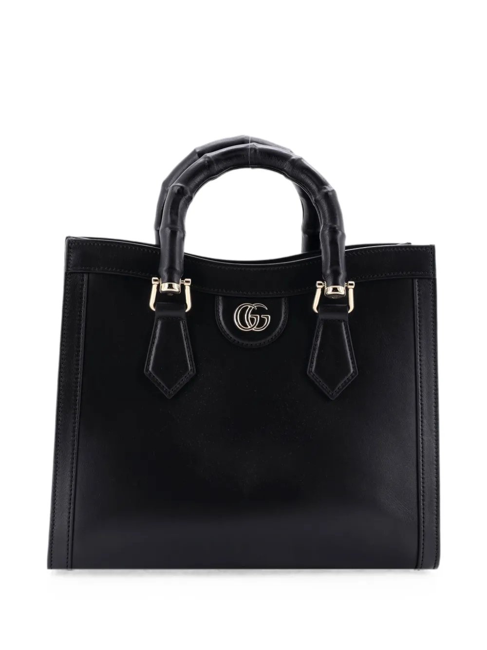 Diana NM Bamboo Handle Leather Small tote bag