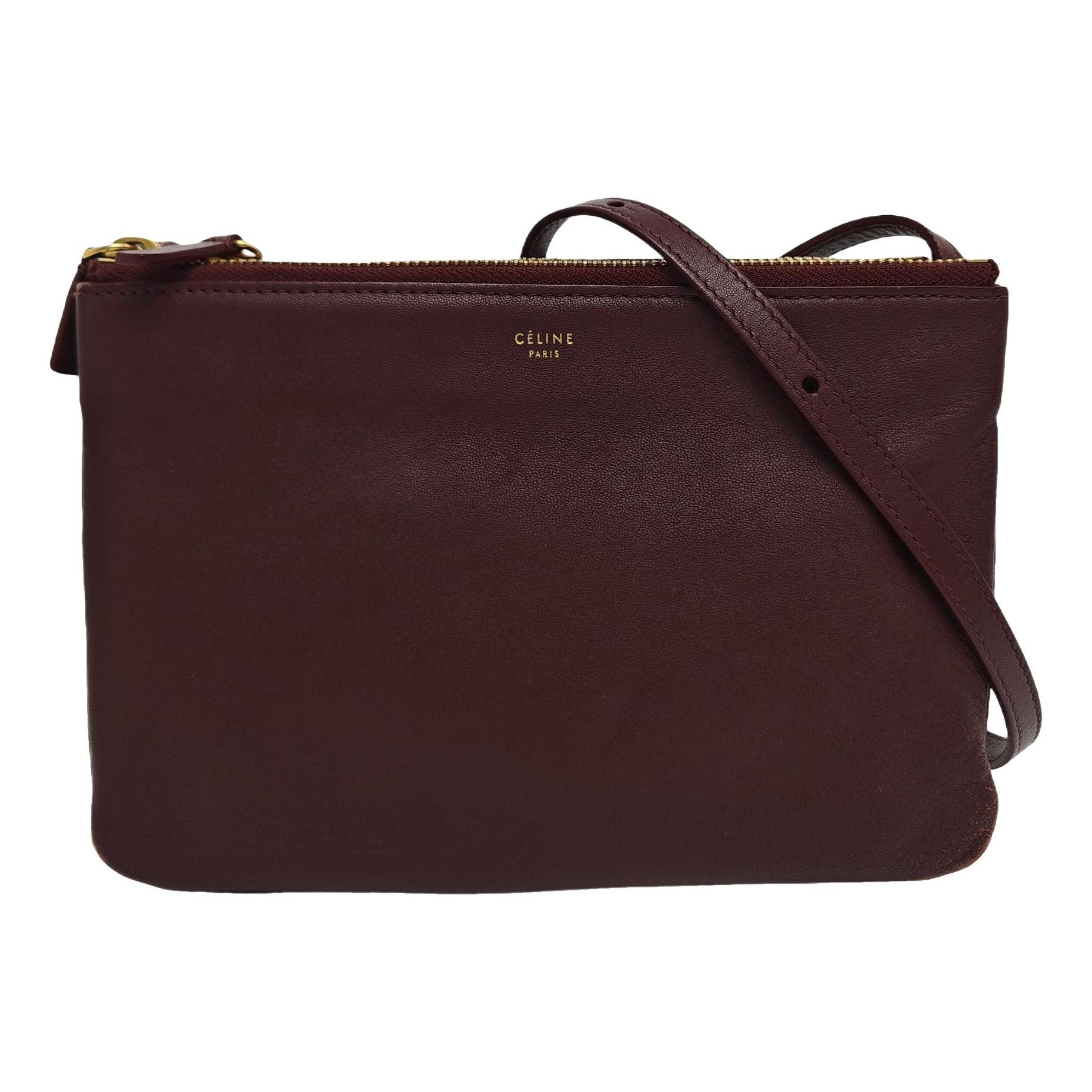 Trio leather crossbody bag