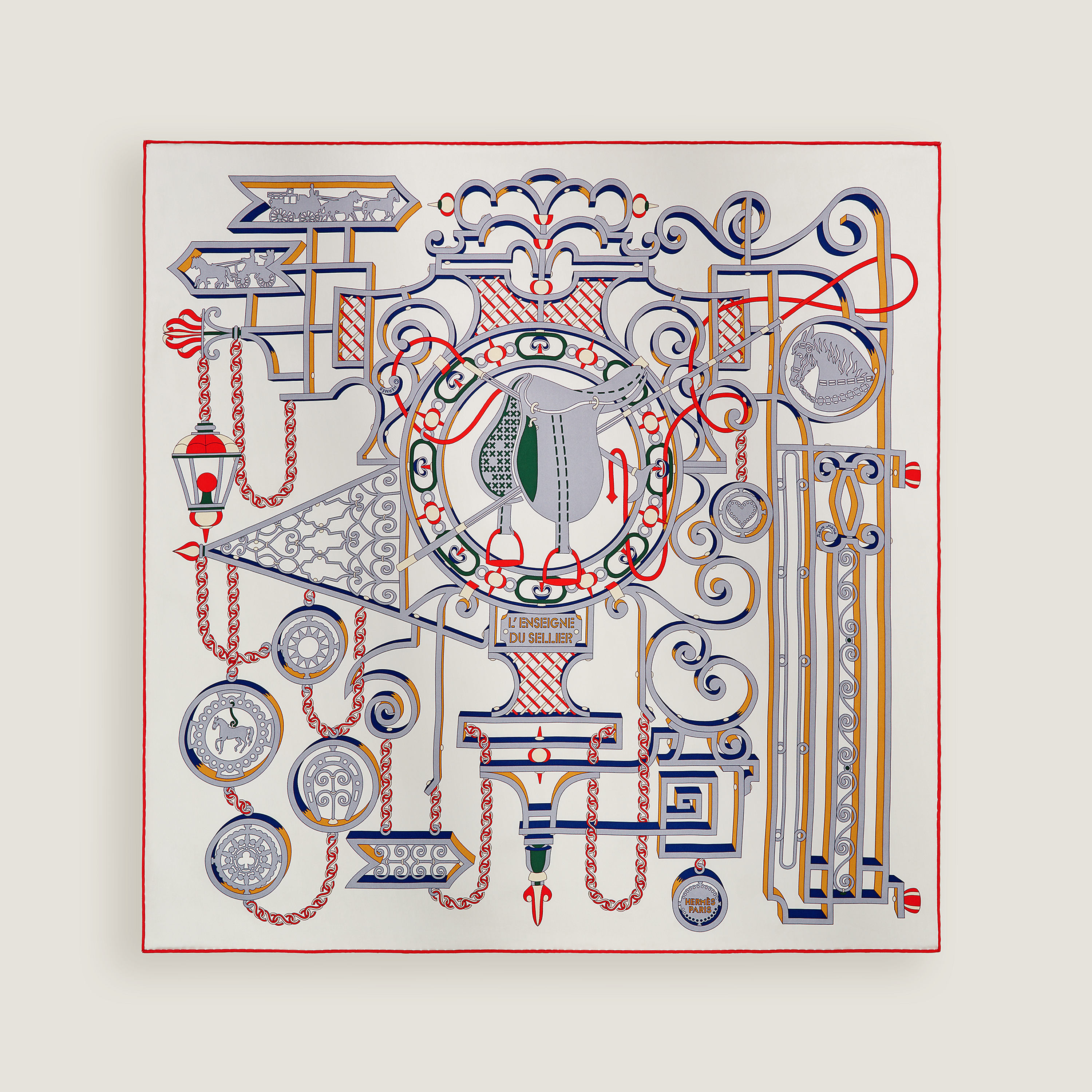 L'Enseigne du Sellier scarf 70
