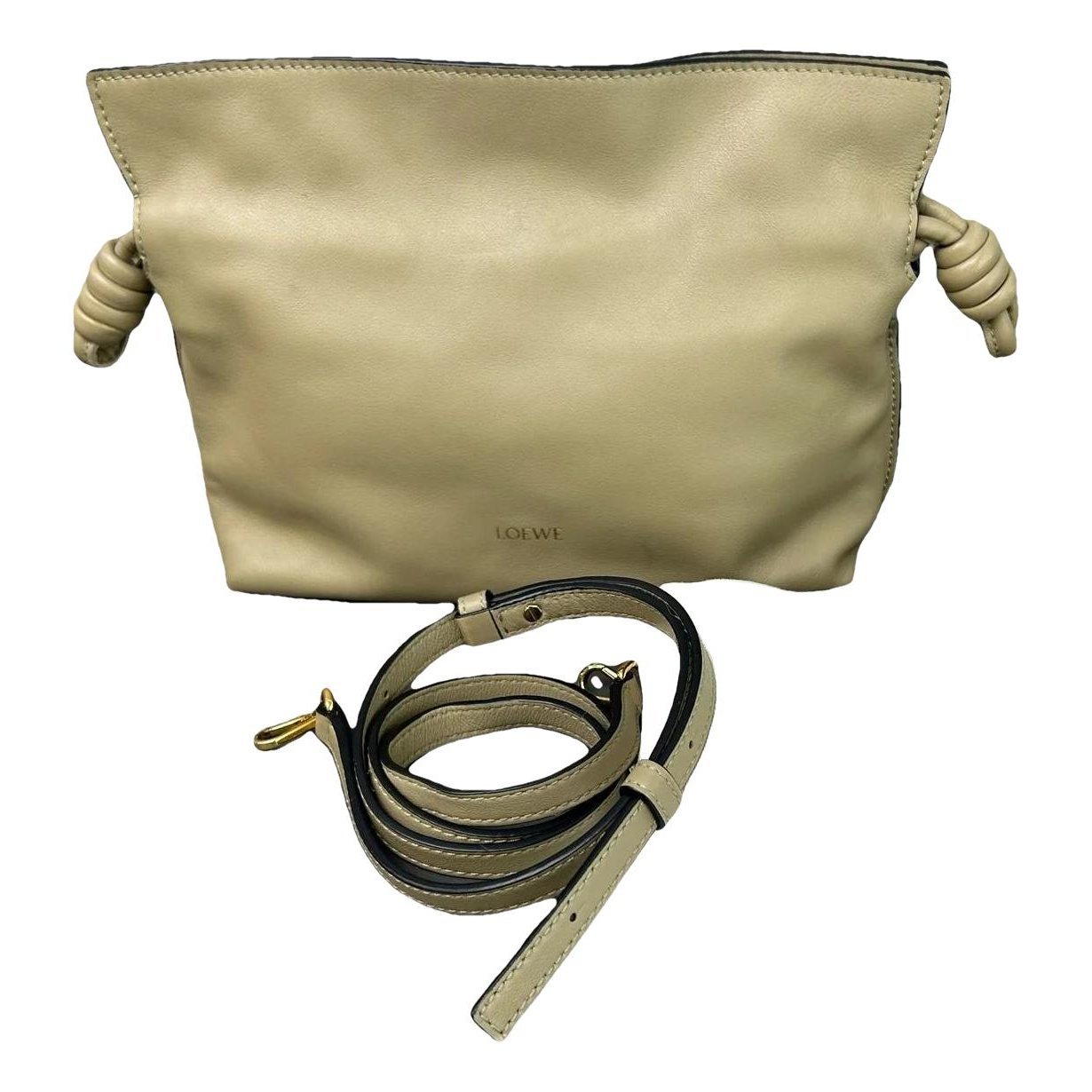 Leather clutch bag