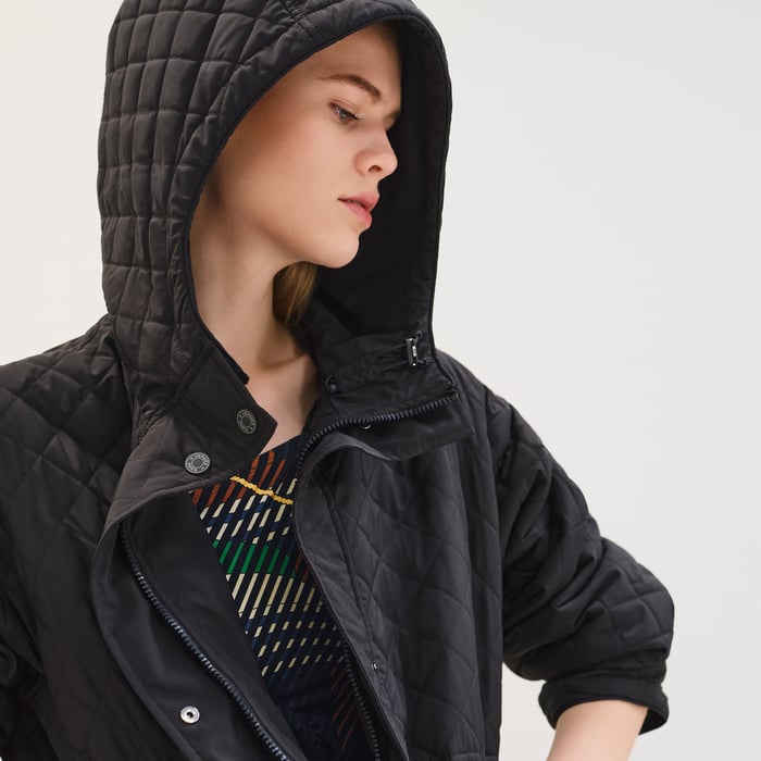 Bleu Noir Quilted Jacket