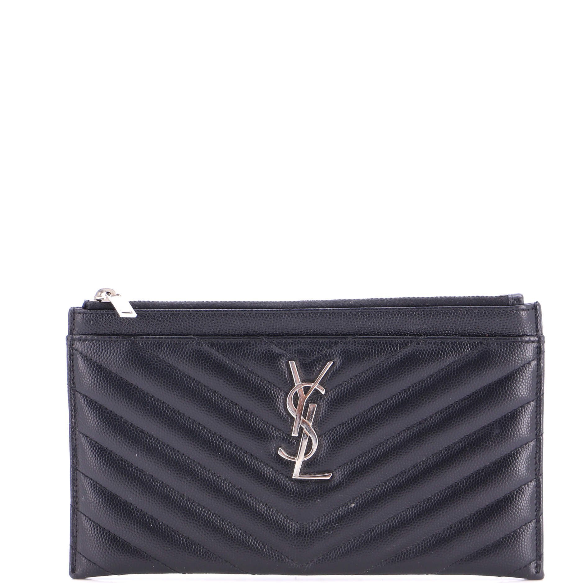 Leather clutch bag