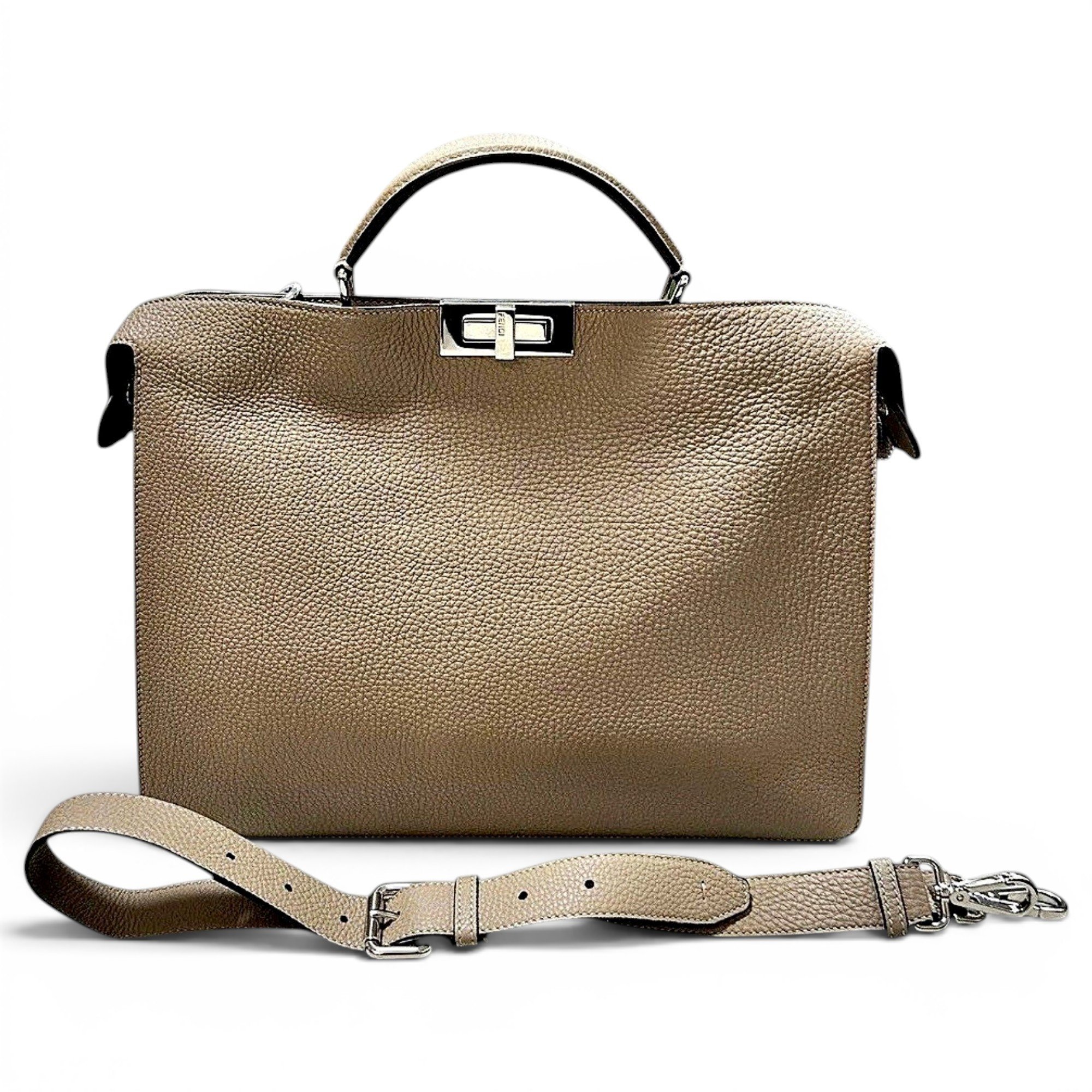 Peekaboo leather handbag