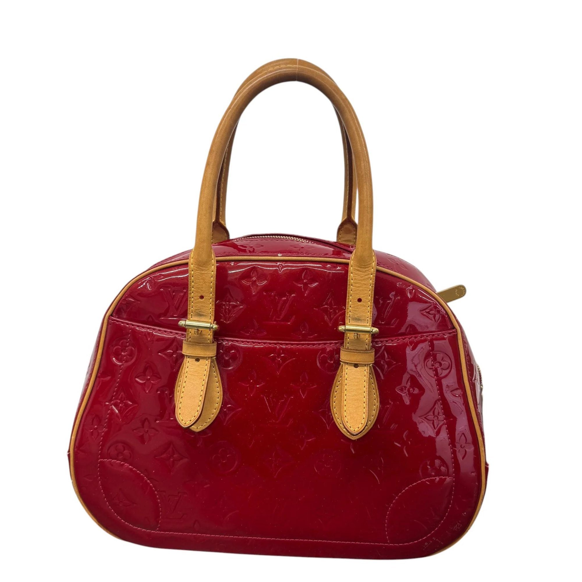 Patent leather handbag