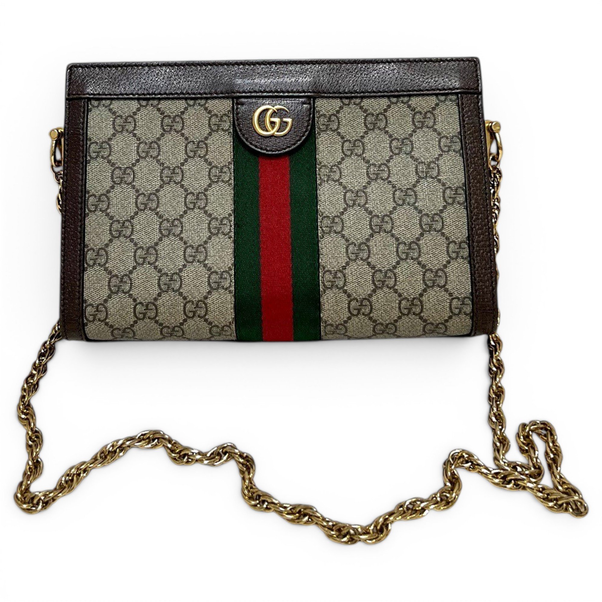 Ophidia Chain leather handbag