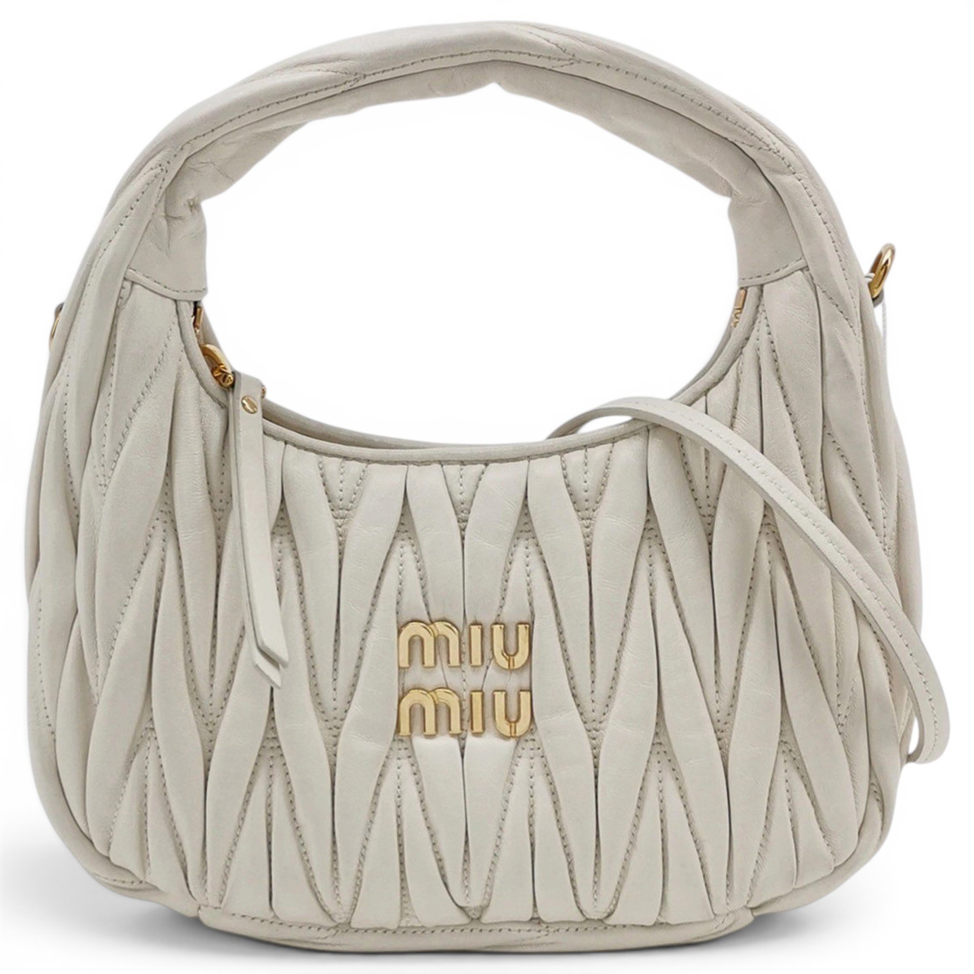 Miu Wander leather handbag