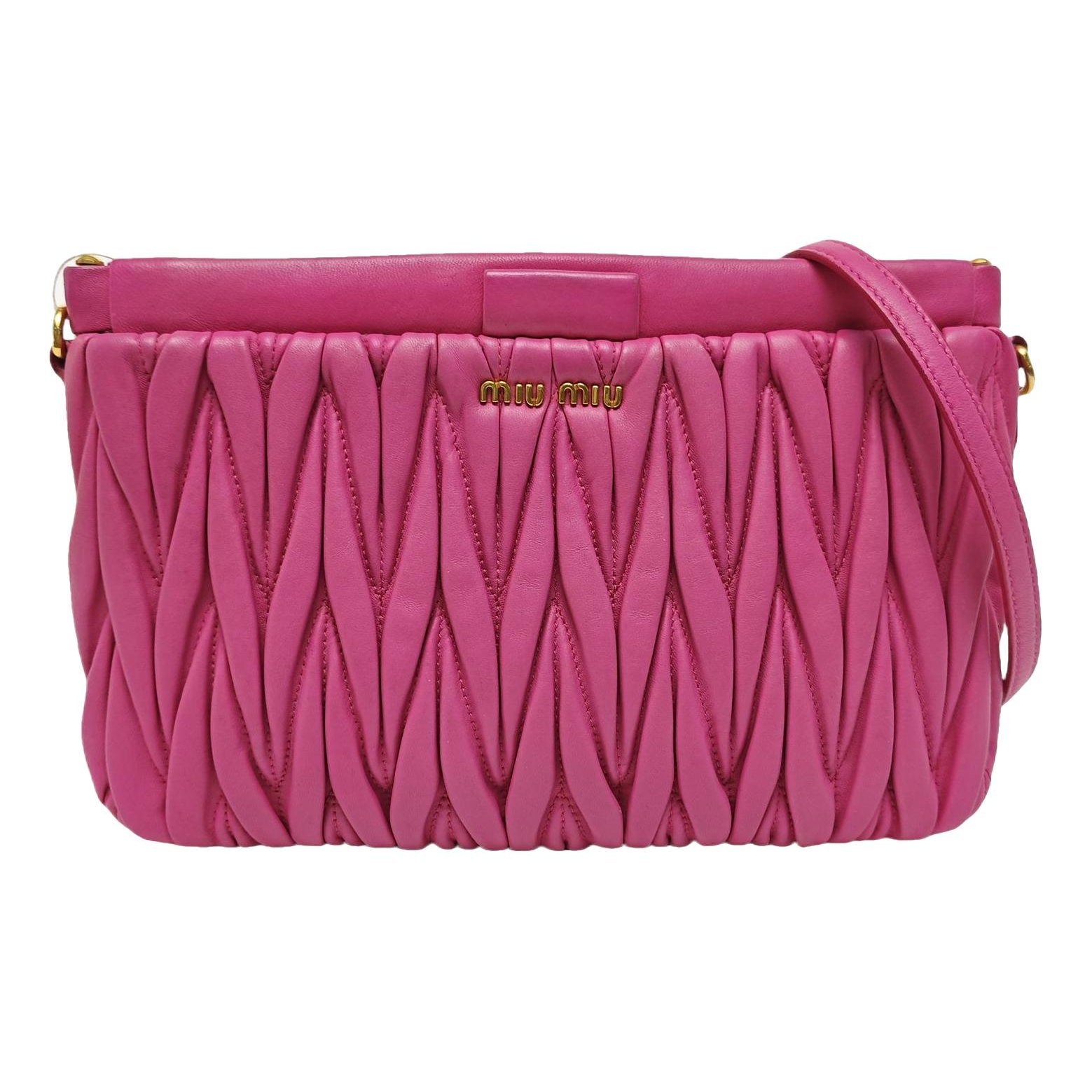 Miu Confidential leather crossbody bag