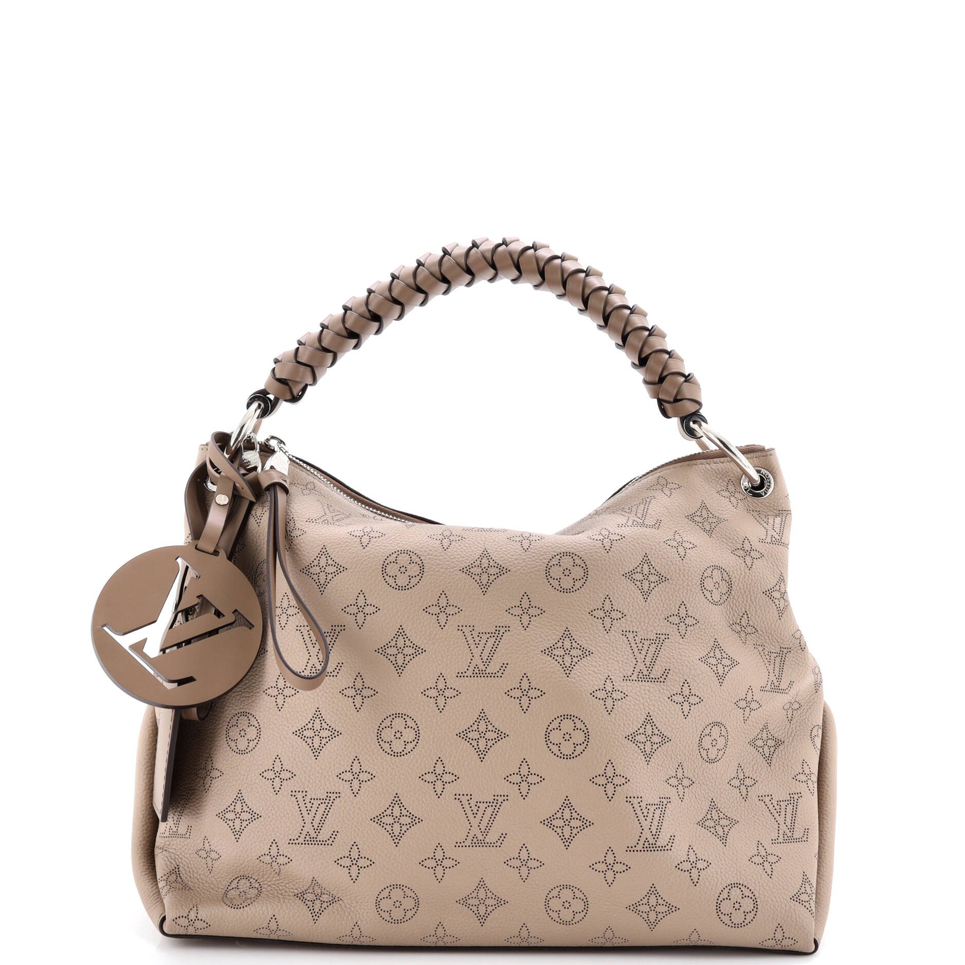 Louis Vuitton Braided Handle Beaubourg Hobo Mahina Leather MM
