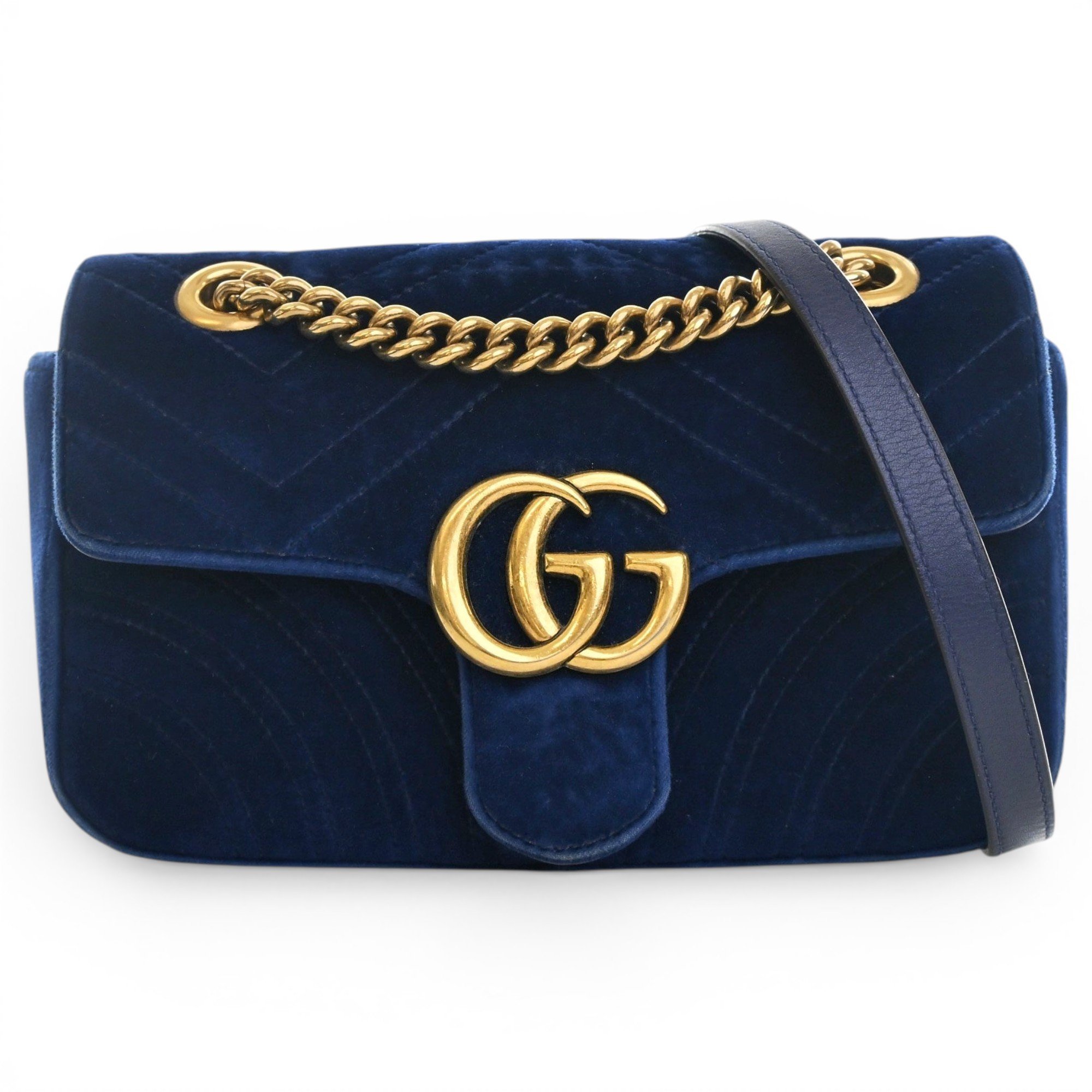 GG Marmont velvet crossbody bag