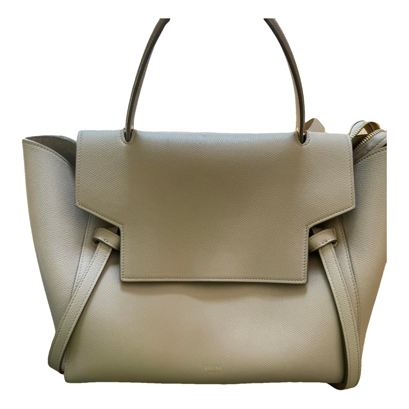 Belt leather handbag