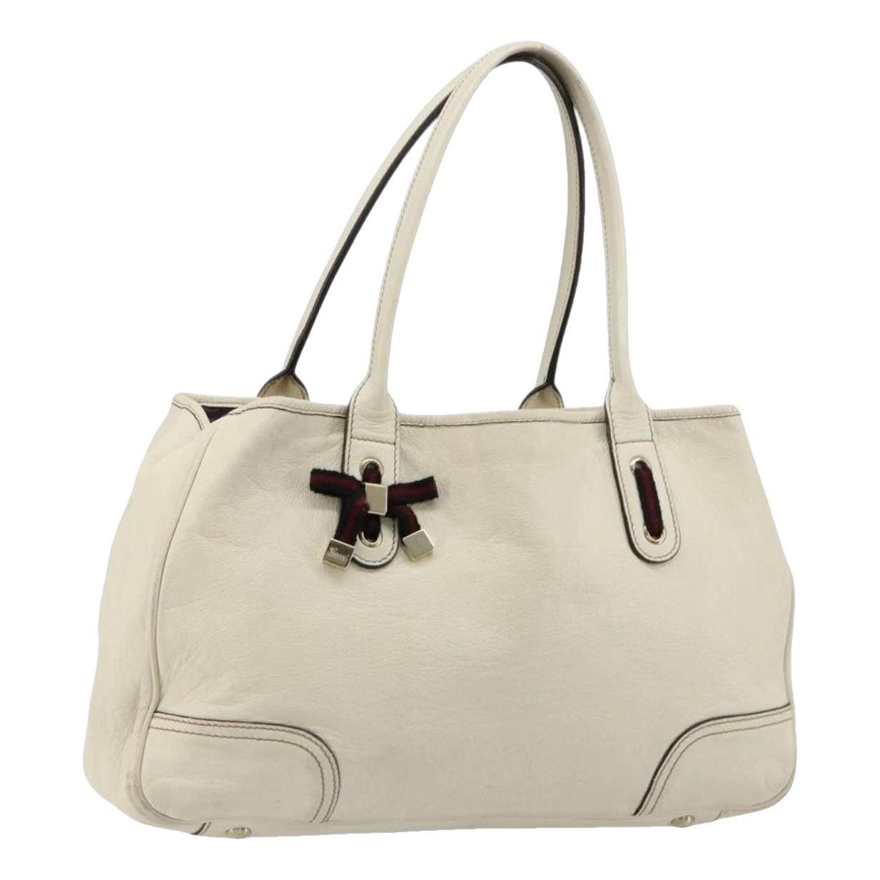 Leather tote
