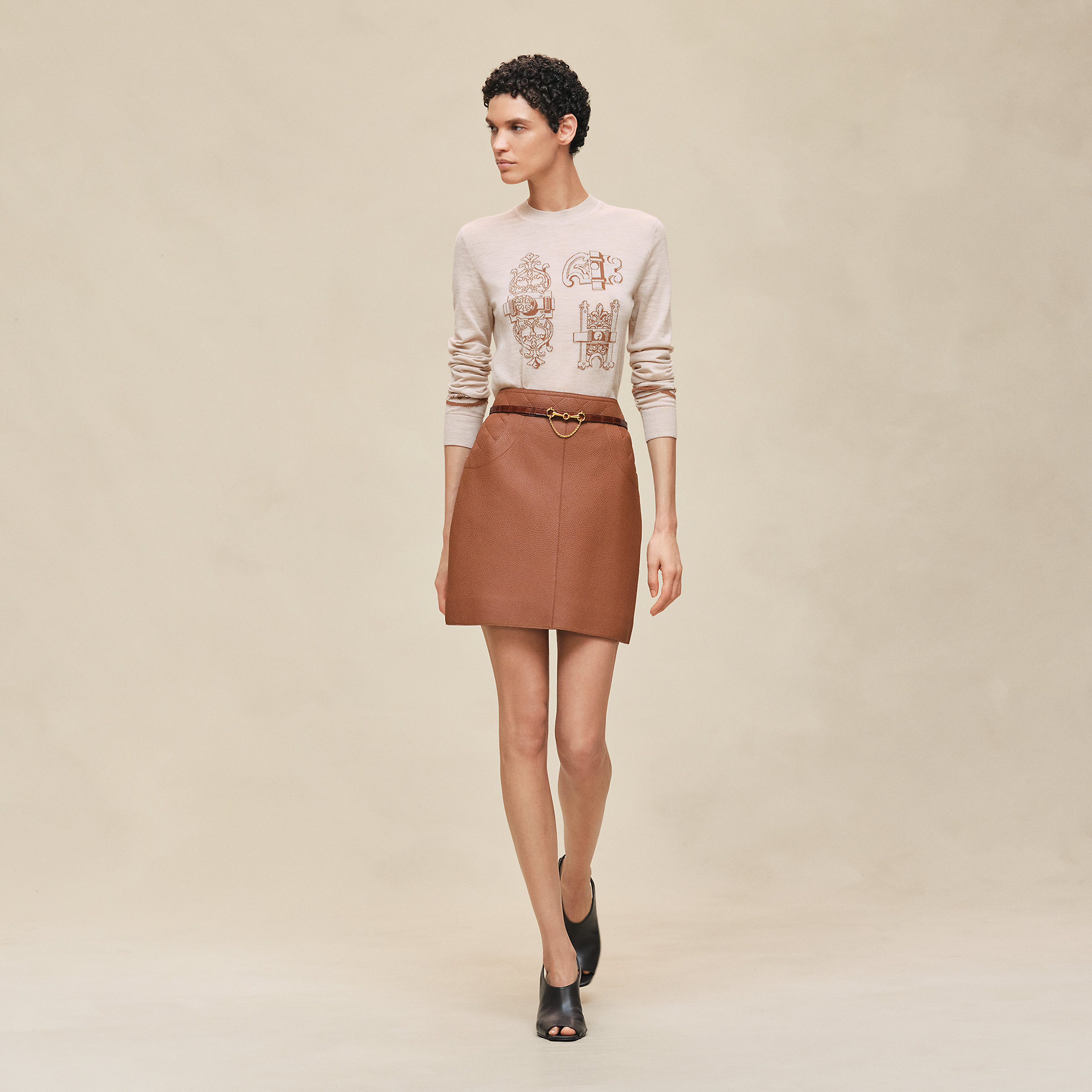 "Ferronnerie" long-sleeve sweater