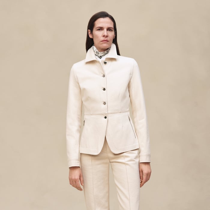 Blanc Cassé Denim Equestrian Jacket