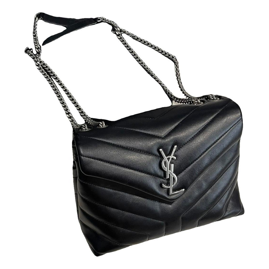 Leather clutch bag