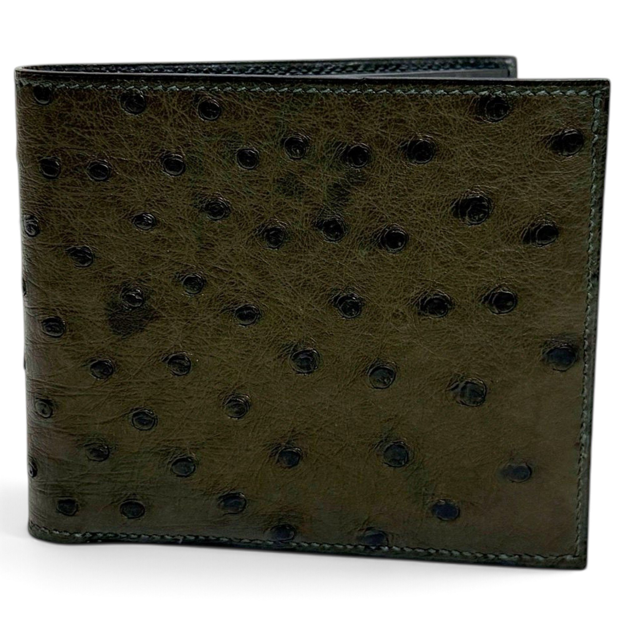 Hermes Vert Olive Ostrich Leather Handbag