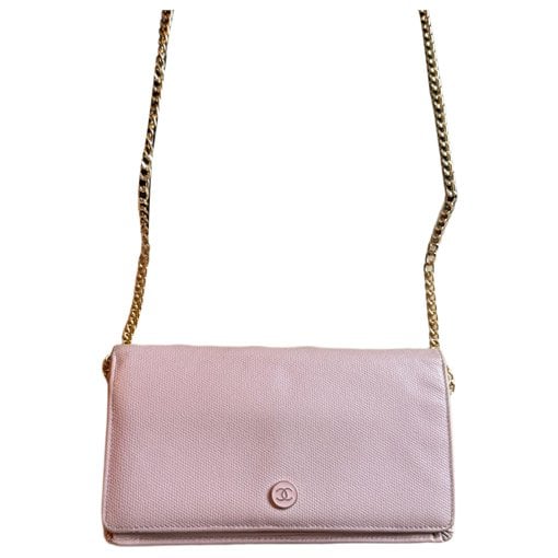 Wallet On Chain leather crossbody bag