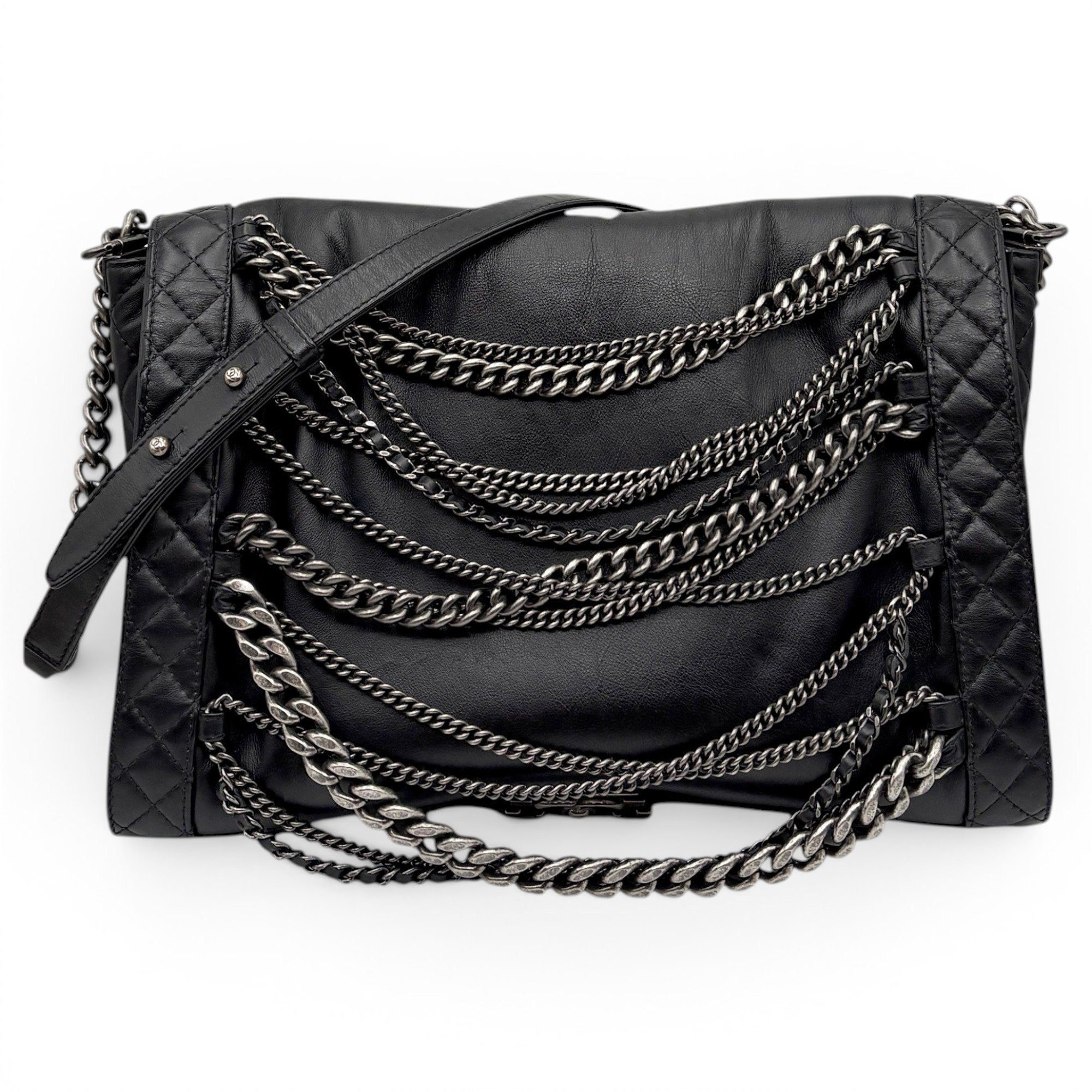 Boy pony-style calfskin handbag