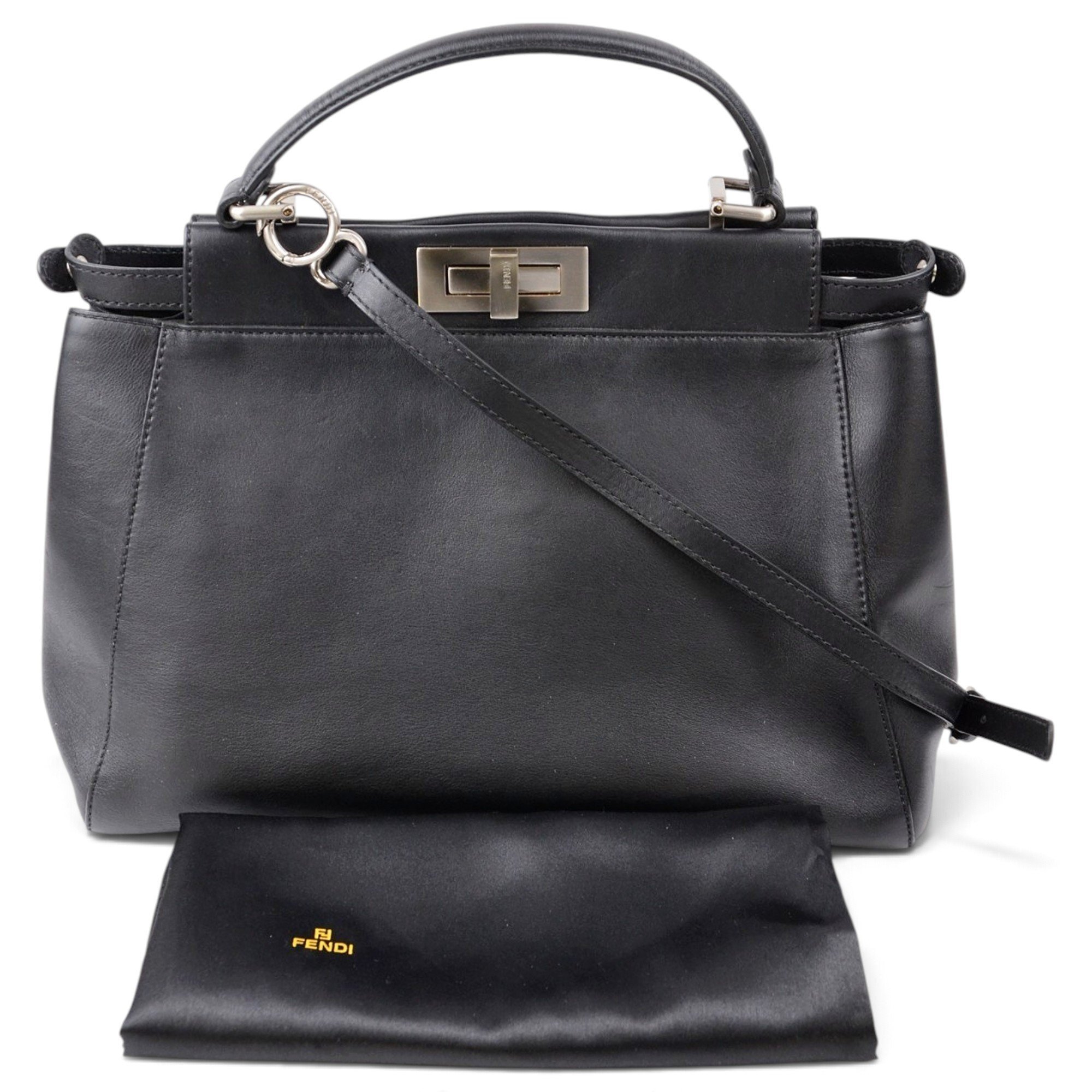 Peekaboo leather handbag